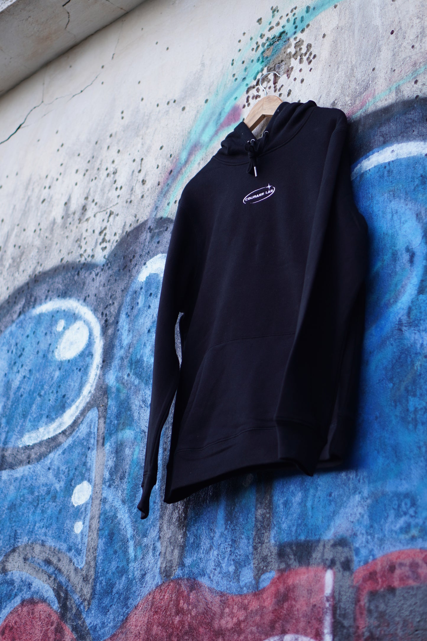 HOODIE BLACK DOBERMAN PURPLE