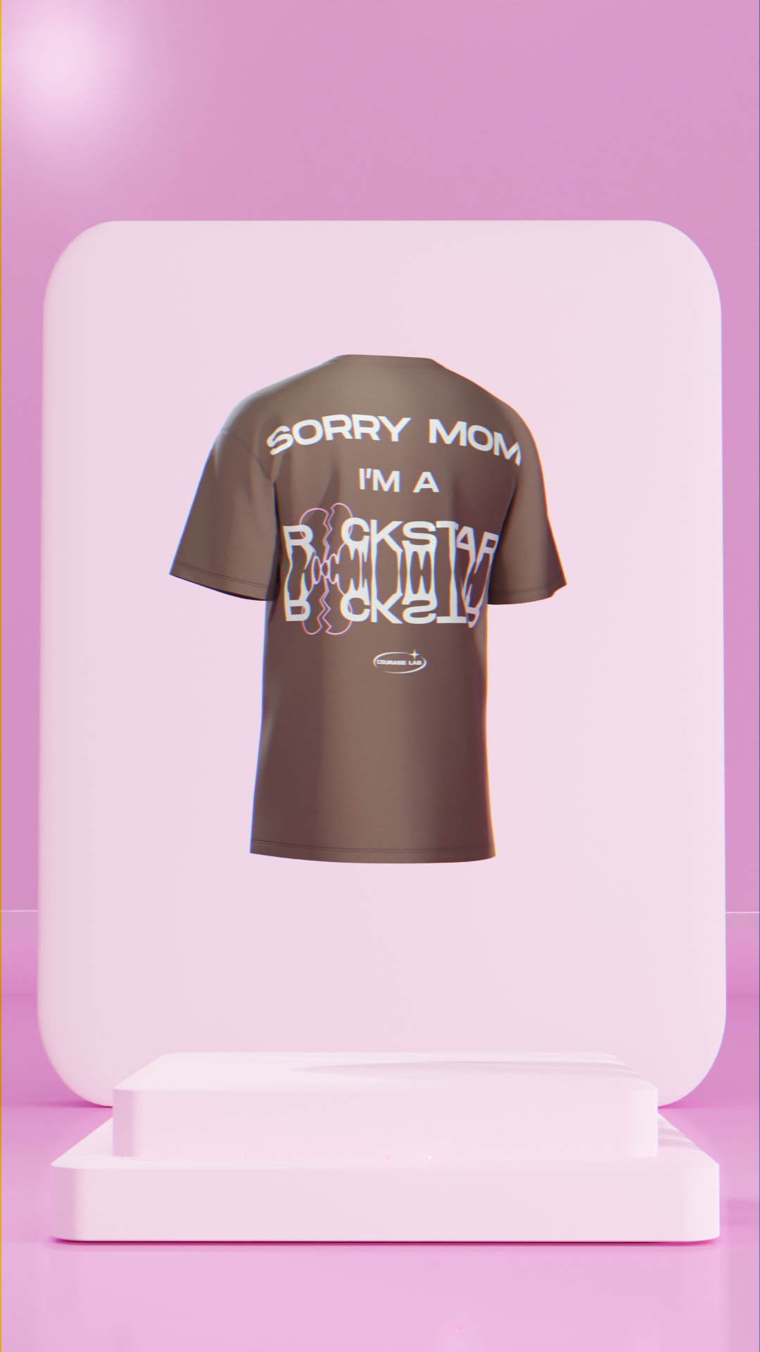 MOCCA TEE I'M ROCKSTAR UNISEX - COURAGE LAB